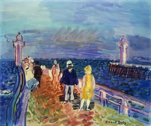 Jettys at Trouville-Deauville by Raoul Dufy