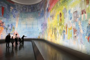 The Electricity Fairy, in the Dufy room of the Museum of Modern Art of the City of Paris, Avenue du President Wilson, Paris 75016. Architecture by Jean-Claude Dondel, Andre Aubert, Paul Viard and Marcel Dastugue