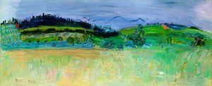 Landscape of the Pyrenees Orientales, from the Route du Boulou by Raoul Dufy