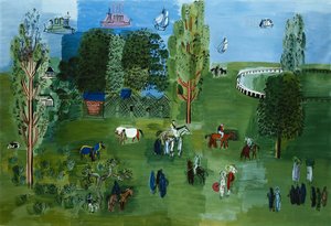 The Paddock, c.1926 by Raoul Dufy