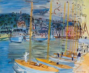 The Basin of Deauville by Raoul Dufy