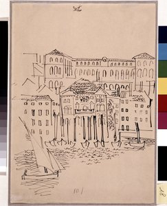Marseille, the Port, the Town Hall and the Hotel Dieu by Raoul Dufy