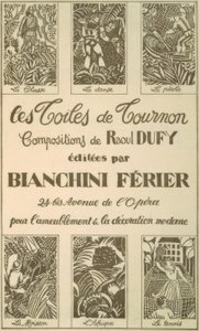 Advertisement for Tournon Fabrics by Raoul Dufy