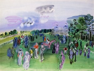 Racecourse at Chantilly by Raoul Dufy