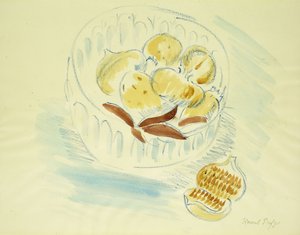 Still Life with Figs and Pomegranates by Raoul Dufy