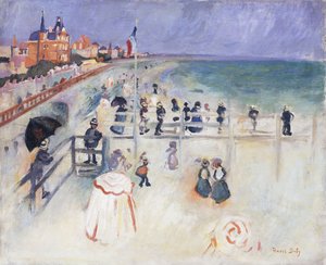 The Beach at Sainte-Adress by Raoul Dufy