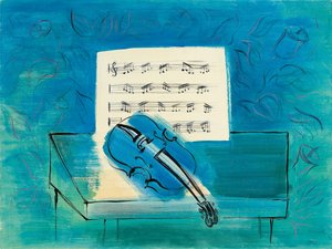 The Blue Violin by Raoul Dufy
