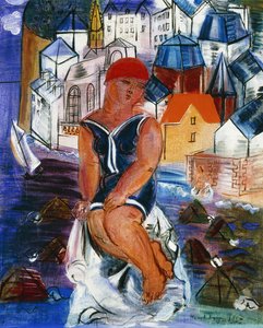 The Little Bather at Saint-Adresse by Raoul Dufy
