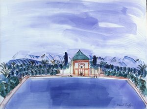 The Pool at Menara by Raoul Dufy