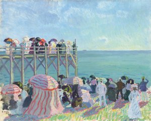 The Beach and Pier at Trouville