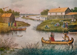 Chicago in 1833 by Raoul Varin