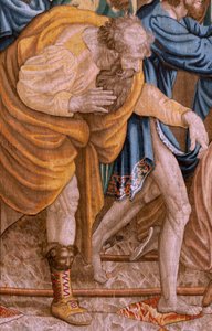 Flemish tapestry. Series The Acts of the Apostles. Saint Paul and Saint Barnabas in Lystra. 8th cloth in the series, it was split in two to adapt it to the room. Model Cartoon by Rafael Sanzio. 1519. Manufacture Jan Raes by Raphael