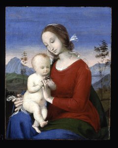 Madonna And Child With A Bird
