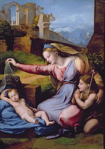 The Madonna of the Blue Diadem or The Madonna of the Veil by Raphael