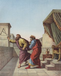 Isaiah Informing King Hezekiah of Judah That He Will Live Fifteen More Years by after Raphael