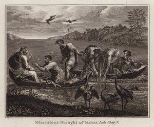 Miraculous Draught of Fishes, Luke 5 (engraving)