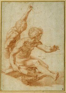 Nude Studies for St. Andrew and Another Apostle in 