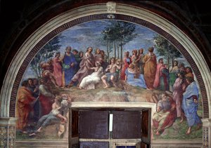 Parnassus, from the Stanza della Segnatura by Raphael (1483 1520)