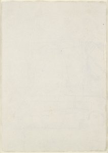 Verso: Slight architectural jottings including a cruciform ground plan, WA1846.160