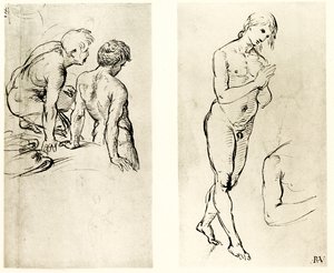 Study on a Praying Figure