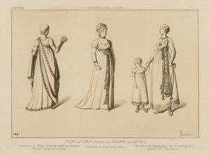 Fashions of the 6th year, after Le Journal des Dames