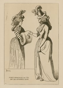 French Fashions of 1791 by Raphael Jacquemin