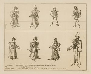 French princes and characters of the Burgundian court by Raphael Jacquemin