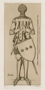 Pierre de Chantemelle, French chevalier, Seigneur de Flavacourt, 1352 by Raphael Jacquemin