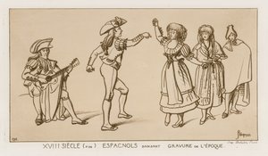 Spanish Dancers at the End of the 18th Century by Raphael Jacquemin