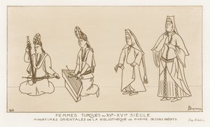 Turkish Women from the 15th-16th Centuries by Raphael Jacquemin