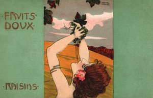 Grapes, c.1900 by Raphael Kirchner
