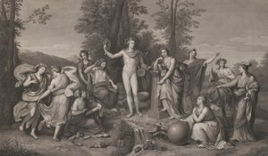 Apollo and the Muses on Parnassus, 1784 by Raphael Morghen