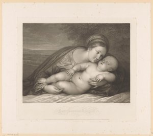 Mary with sleeping Child in landscape (Parce Somnum Rumpere)