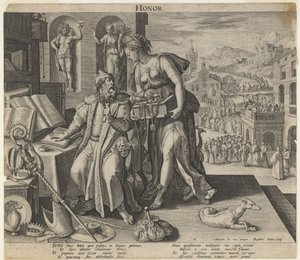 Honor, 1591 by Raphael Sadeler the Elder