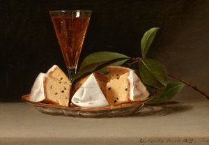 Still Life with Raisin Cake by Raphaelle Peale
