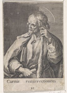 Apostle James the Lesser (Christus, Maria en de twaalf apostelen) by Raphaël Sadeler (I)