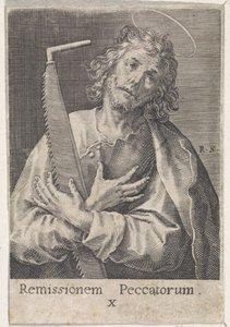 Apostle Simon the Zealot by Raphaël Sadeler (I)