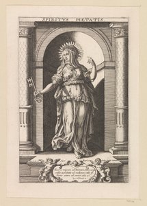 Gift of Piety Seven Gifts of the Holy Spirit (series title) by Raphaël Sadeler (I)