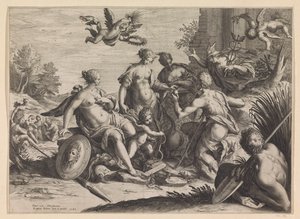 Judgment of Paris by Raphaël Sadeler (I)
