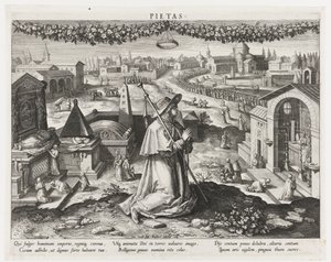 Pietas as the Personification of Piety by Raphaël Sadeler (I)