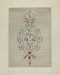Detail of Stencilled Wall by Ray Holden