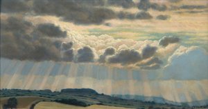 Landscape with clouds by Raymond Booth