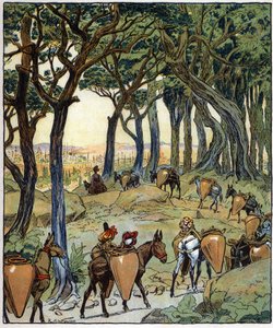 The Whole Caravan Took the Way to the City: Illustration for the Tale 