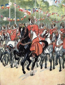 World War I: Victory Parade on the Champs Elysees Avenue by Raymond de la Neziere
