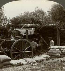 Artillery position, World War I
