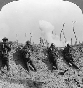 Battlefield Scene, Passchendaele, Belgium, World War I, 1914-1918 by Realistic Travels Publishers