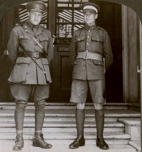 Captain MacDougall, DSO, and Cadet Mullin, two Canadian VCs, World War I
