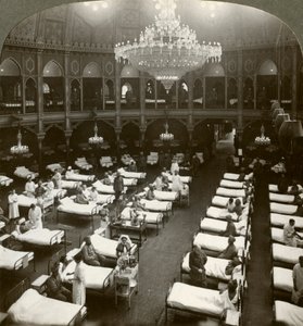 Interior of the Commodious Hospital at Brighton, Sussex, World War I, 1914-1918 by Realistic Travels Publishers