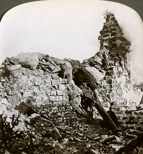 Knocked Out German Machine Gun Position, Monchy, Battle of Arras, World War I, 1917-1918 by Realistic Travels Publishers