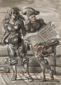 Daily News by Reginald Marsh